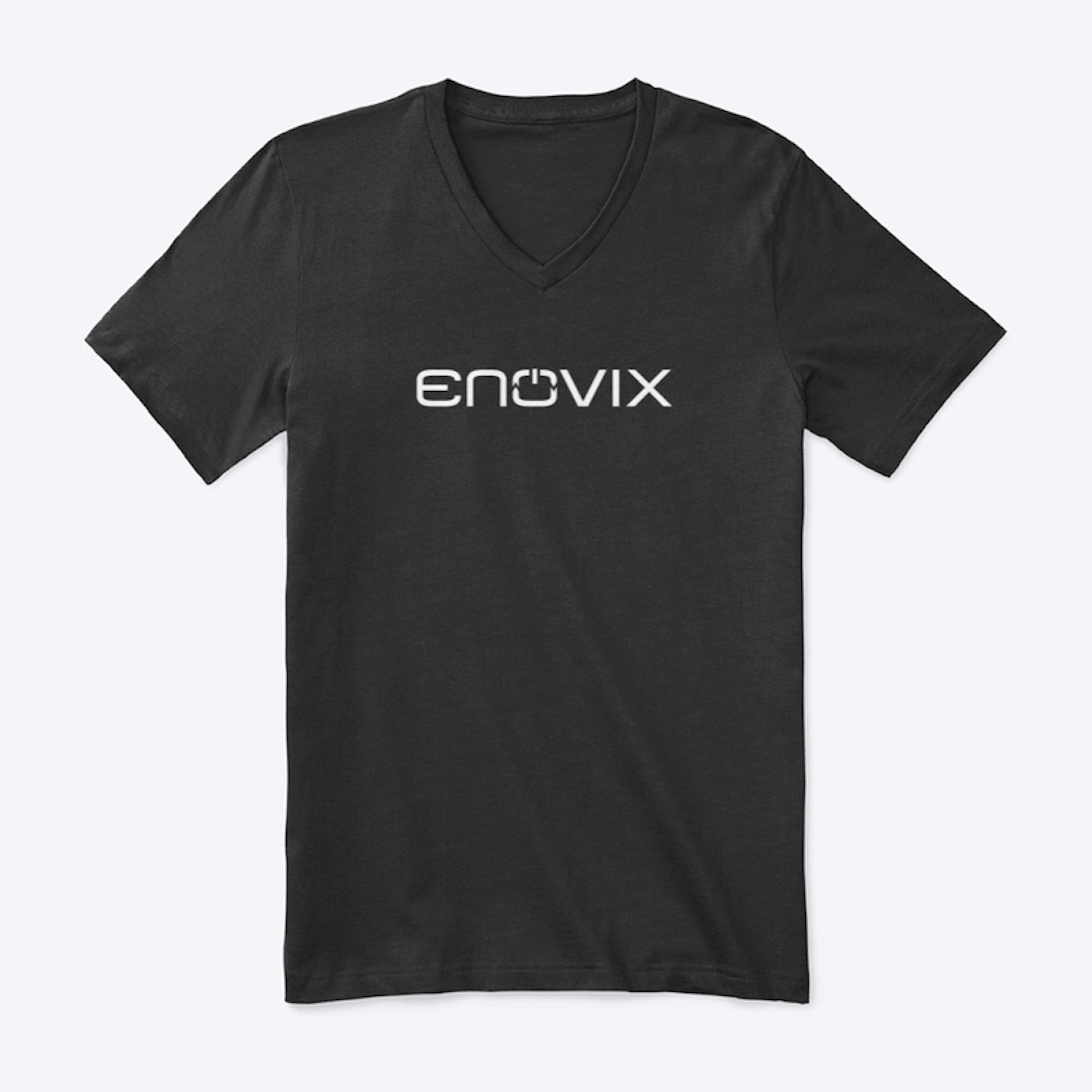 Enovix V-Neck White Logo